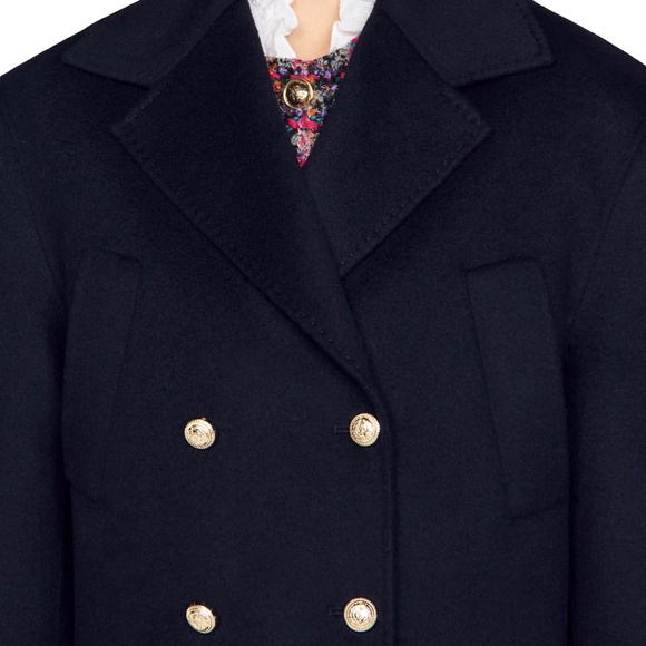 Betina Wool Double Breasted Coat - Picture 2 of 6